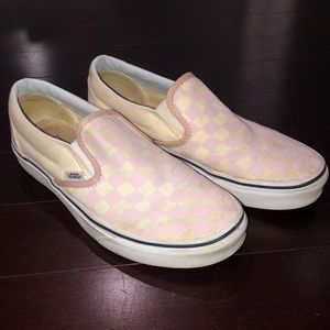 Pink Checkered Vans